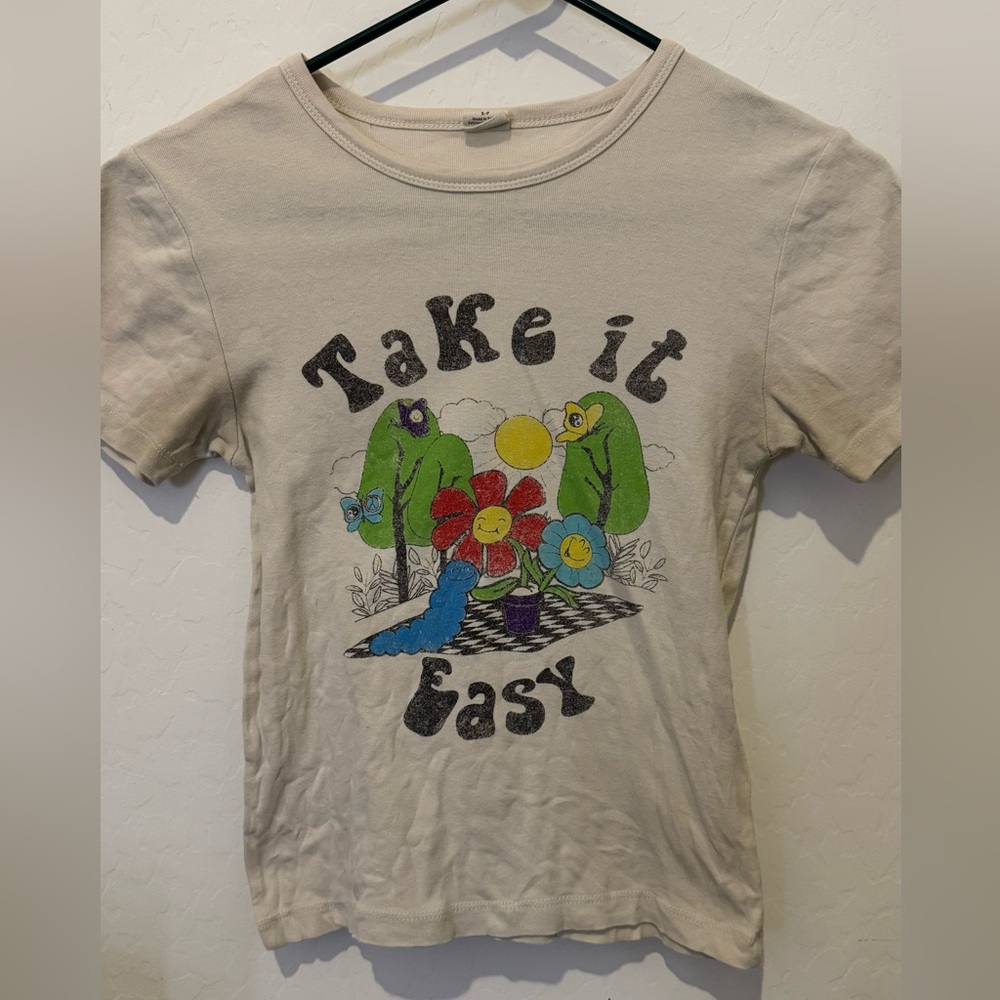 White baby tee